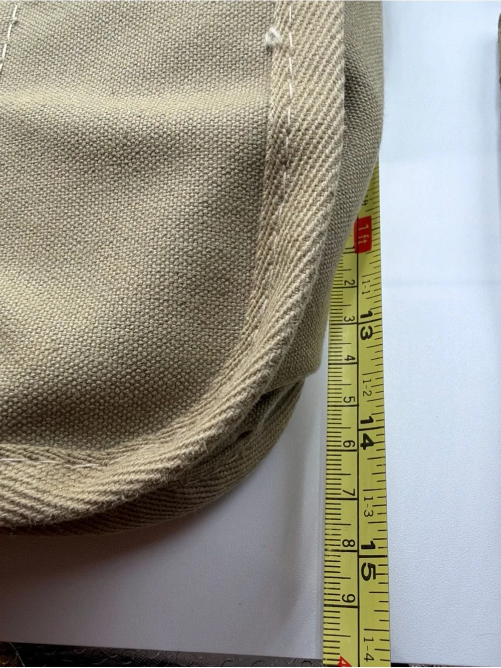 Vintage Banana Republic Khaki Cotton Israel Paratrooper Messenger Shoulder Bag